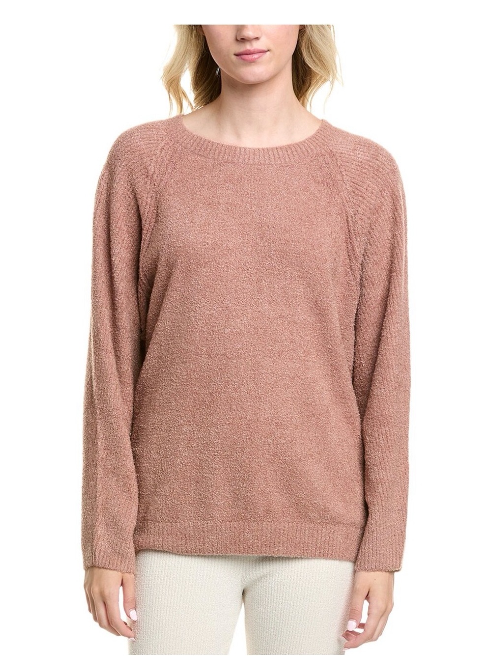 Barefoot Dreams CozyChic Lite Rib Blocked Pullover sweater